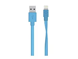 USB Кабель Belkin MIXIT Flat Lightning  Blue (F8J148bt04) - мініатюра 2