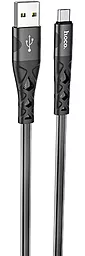 Кабель Hoco U105 Treasure Jelly USB-A - micro USB 12w 2.4a 1.2м cable Black - фото Кабель Hoco U105 Treasure Jelly USB-A - micro USB 12w 2.4a 1.2м cable Black