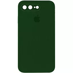 Чехол Silicone Case Full Camera Square для Apple iPhone 7 Plus, iPhone 8 Plus Army Green