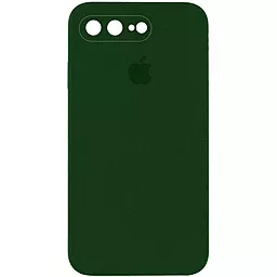 {"ru": "Чехол", "uk": "Чохол"} Silicone Case Full Camera Square для Apple iPhone 7 Plus, iPhone 8 Plus Army Green