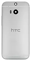 Задня кришка корпусу HTC One M8 зі склом камери Silver