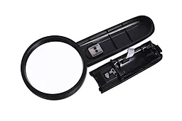 Лупа ручная Magnifier 6B-4A 65мм/4Х с подсветкой - миниатюра 2