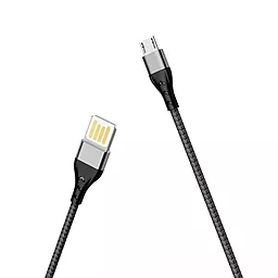 Кабель USB Borofone BU11 Tasteful 2.4A micro USB Cable Black - миниатюра 3