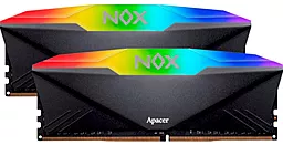 Оперативна пам'ять Apacer 16 GB (2x8GB) DDR4 3200 MHz NOX RGB (AH4U16G32C28YNBAA-2)