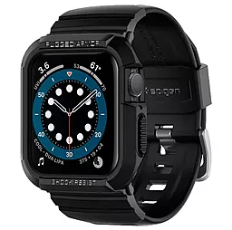 Чехол и ремешок Spigen для Apple Watch Series SE/6/5/4 (40 mm) Rugged Armor Pro 2 in 1, Black (ACS00546)
