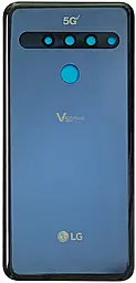 Задняя крышка корпуса LG V50 ThinQ 5G V500 Original New Aurora Black - фото Задняя крышка корпуса LG V50 ThinQ 5G V500 Original New Aurora Black