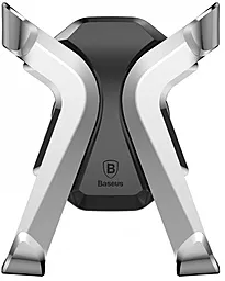 Держатель Baseus X Air Vent Silver - фото Держатель Baseus X Air Vent Silver