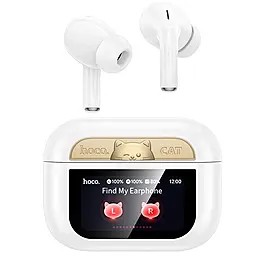 Наушники Hoco EW88 с дисплеем White - фото Наушники Hoco EW88 с дисплеем White