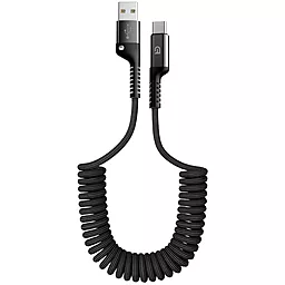 Кабель ArmorStandart AR17 Spiral USB-A - Type-C 12w 2.4a 1м cable Black (ARM75390)