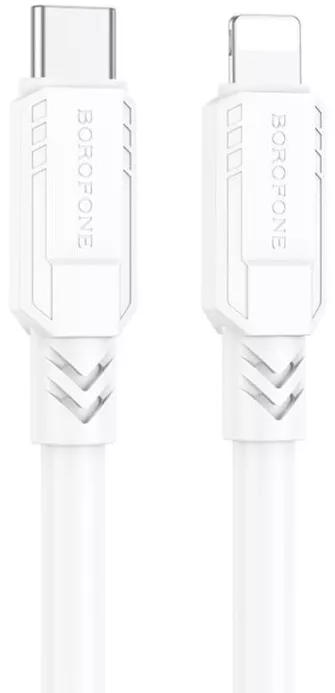 Кабель Borofone BX81 Goodway USB Type-C - Lightning 20w 3a 1м PD сable White - фото 1