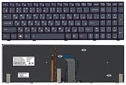 Клавіатура для ноутбуку Lenovo IdeaPad Y500 з підсвічуванням Black