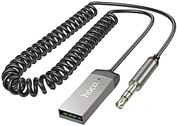 Bluetooth адаптер Hoco E78 Benefit resiver BT 5.3 metal gray - фото Bluetooth адаптер Hoco E78 Benefit resiver BT 5.3 metal gray
