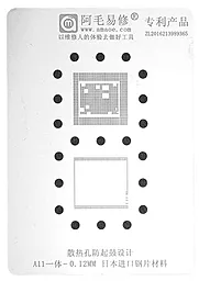 BGA трафарет (для реболлинга) Amaoe CPU-A11 0.12 мм - фото BGA трафарет (для реболлинга) Amaoe CPU-A11 0.12 мм