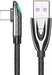 Кабель Essager Bullet Train USB-A - Type-C 66w 6a 1м Huawei SCP cable Black (EXCT-FXH01) - фото Кабель Essager Bullet Train USB-A - Type-C 66w 6a 1м Huawei SCP cable Black (EXCT-FXH01)