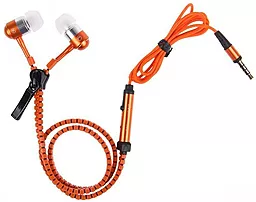 Наушники Zipper Earphones Orange - миниатюра 2