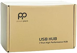 USB хаб PowerPlant USB 2.0 7 ports 2A Black (CA911349) - миниатюра 6