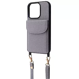 Чохол Wave Leather Pocket Case для Apple iPhone 14 Light Purple