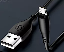 Кабель USB Usams U18 Round micro USB Cable Black (US-SJ268) - миниатюра 4