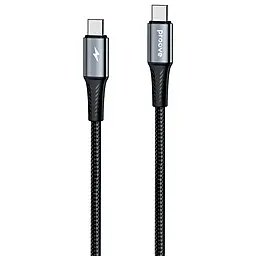 Кабель Proove WireX Pro USB Type-C - Type-C 100w 5a 1.5м PD cable Black (CCWX11002201) - фото Кабель Proove WireX Pro USB Type-C - Type-C 100w 5a 1.5м PD cable Black (CCWX11002201)