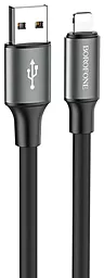 Кабель USB Borofone BX82 Bountiful 2.4A Lightning Cable Black