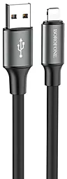 Кабель Borofone BX82 Bountiful USB-A - Lightning 12w 2.4a 1м cable Black - фото Кабель Borofone BX82 Bountiful USB-A - Lightning 12w 2.4a 1м cable Black