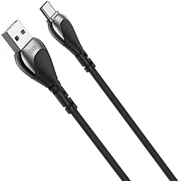 Кабель XO NB218 Anti-Breakage Silicone USB-A - Type-C 12w 2.4a 1м cable Black