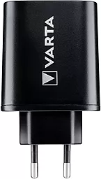 Мережевий зарядний пристрій Varta 38w PD 2xUSB-A/USB-C ports charger black (57958101401)