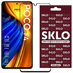 Защитное стекло SKLO 3D для Xiaomi Poco F4 Черный