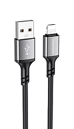 Кабель USB Borofone BX83 Famous Silicone 2.4A USB Lightning Cable Black