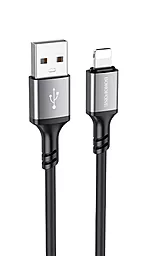 Кабель Borofone BX83 Famous USB-A - Lightning 12w 2.4a 1м cable Black - фото Кабель Borofone BX83 Famous USB-A - Lightning 12w 2.4a 1м cable Black