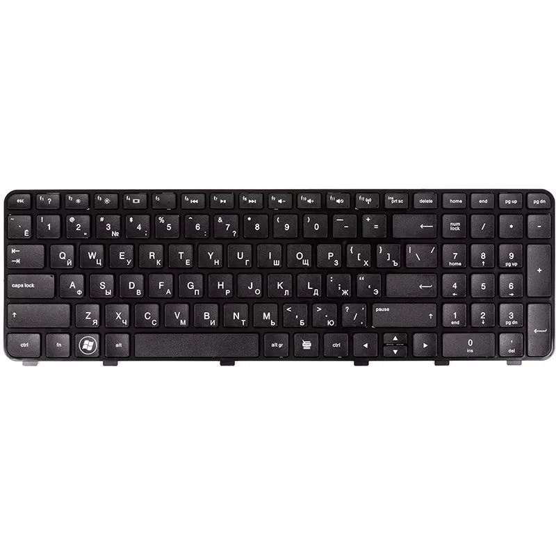 Клавиатура для ноутбука HP Pavilion DV6-6000, 6029, 6100, 6200 PowerPlant KB310562 RU/ENG Black - фото 1