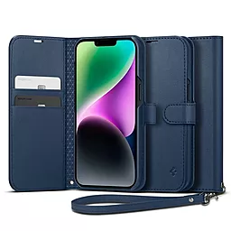 Чехол Spigen Wallet S для Apple iPhone 14 Classic Blue (ACS05420)