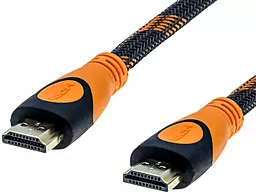 Видеокабель HDMI v1.4 4k 30hz 5m black/orange (HDN05-4K) Grand-X - фото Видеокабель HDMI v1.4 4k 30hz 5m black/orange (HDN05-4K) Grand-X