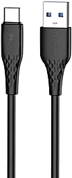Кабель Proove GridLine USB-A - Type-C 15w 3a 1м cable Black (CCGL15001201) - фото Кабель Proove GridLine USB-A - Type-C 15w 3a 1м cable Black (CCGL15001201)