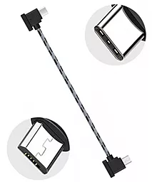 Кабель Goojodoq 10w 0.3m USB Type-C - micro USB cable for RC-N1 DJI Mavic 3/Air 2/2S/Mini 2/3 Pro black (32866812366N130TM)