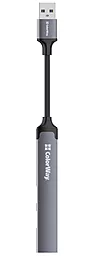 USB-A хаб ColorWay 4-in-1 gray (CW-HUB05) - фото USB-A хаб ColorWay 4-in-1 gray (CW-HUB05)
