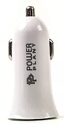 Автомобільний зарядний пристрій PowerPlant USB 12-24V 2.1A White - мініатюра 2