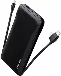 Повербанк Awei P51K 10000 mAh Black - фото Повербанк Awei P51K 10000 mAh Black