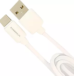 Кабель Florence USB-A - Type-C 10w ca1м cable ble White (FL-2110-WT) - миниатюра 2
