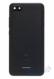 Задняя крышка корпуса Xiaomi Redmi 6A 1SIM со стеклом камеры Black