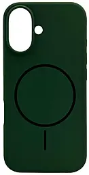 Чехол Silicone Case Full Fine Ring MagSafe для Apple iPhone 16 Atrovirens - фото Чехол Silicone Case Full Fine Ring MagSafe для Apple iPhone 16 Atrovirens