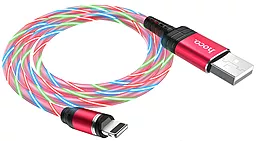 Кабель USB Hoco U90 Ingenious Streamer Lightning Red