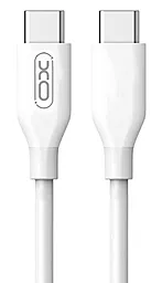 USB PD Кабель XO NB124 USB Type-C - Type-C Cable White