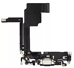 Нижний шлейф Apple iPhone 15 Pro с разъемом зарядки, с микрофоном Black Titanium - фото Нижний шлейф Apple iPhone 15 Pro с разъемом зарядки, с микрофоном Black Titanium