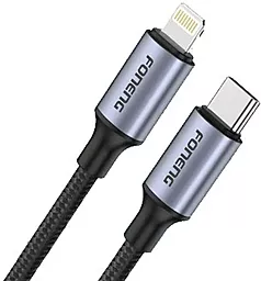 Кабель Foneng X95 USB Type-C - Lightning 20w 3a 1.2м PD сable Black (X95-CA-TCIP) - фото Кабель Foneng X95 USB Type-C - Lightning 20w 3a 1.2м PD сable Black (X95-CA-TCIP)