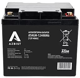 Аккумуляторная батарея AZBIST Super AGM 12V 40 Ah (ASAGM-12400M6)