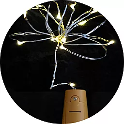 Гирлянда YES! Fun "Сork light for bottle" 15 ламп. молочно-белая 1.60м (801136)