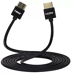 Відеокабель 2E Ultra Slim HDMI v2.0 4k 60 hz 2m black (2EW-1119-2m)