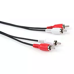 Аудіо кабель Vinga 2xRCA M/M Cable 1.8 м black (RCA01-1.8)