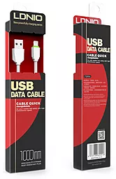 Кабель USB LDNio micro USB Cable White (LS07) - миниатюра 2